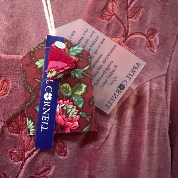 Dusty Pink Velvet Dress$170 New Y2K Gunny Renaissance Romantic Festival Boho - Picture 6 of 12